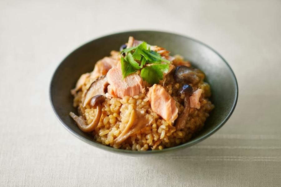 5、BRUNOレシピの鮭ときのこの玄米炊き込みご飯.jpg